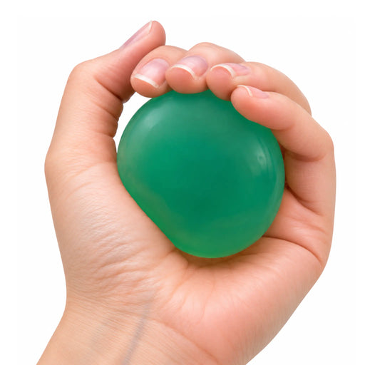 TheraBand hand exerciser round 2 inch medium in green color