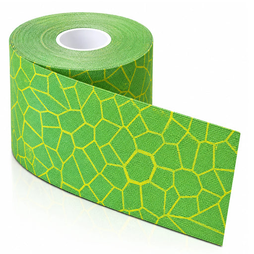 Electric green TheraBand Kinesiology Tape 2 in x 16.4 ft continuous roll