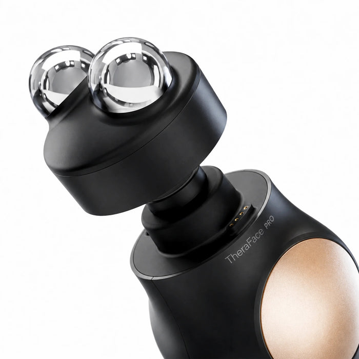 Therabody TheraFace PRO with dual microcurrent attachment for facial toning and skincare