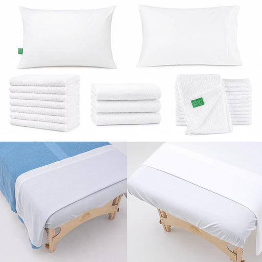 Trillium College Esthetic Student Kit with professional esthetics supplies, treatment linens, towels and essential tools for esthetician training.
