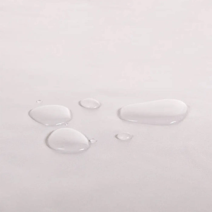 Water droplets seen on Vir-Avoid face rest cover to illustrate water proof feature