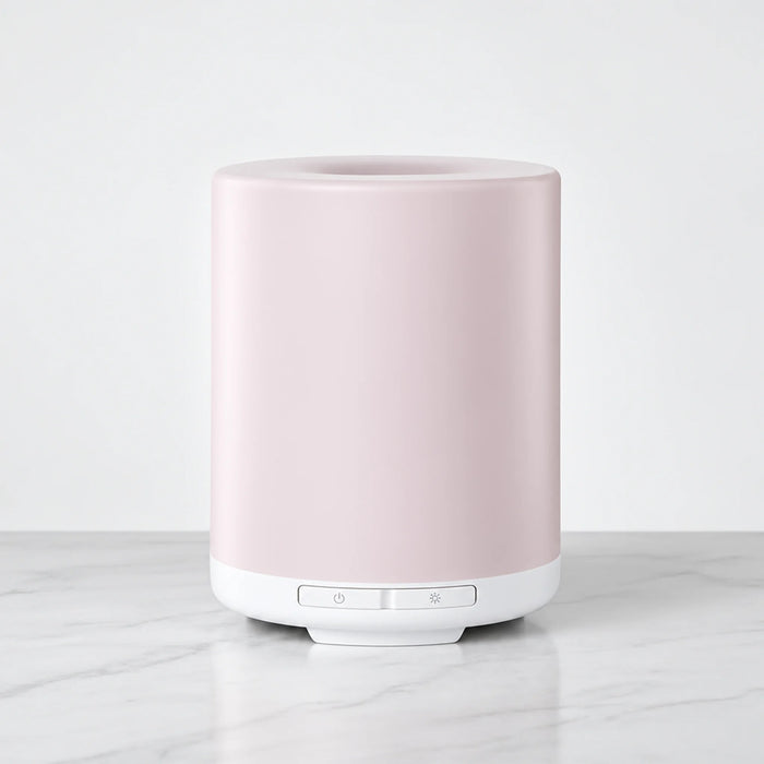 Voyage Ultrasonic Aroma Diffuser with portable USB power in soft pink
