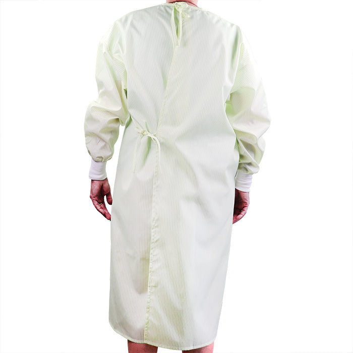 Protective Reusable Isolation Gown- Level 1 Certified back view of tie up