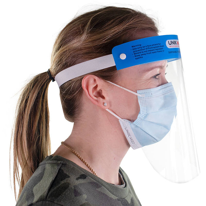 Face Protective Isolation Shield side view right