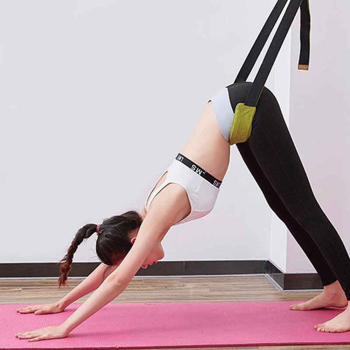Yoga Stretch Strap stretching from waist