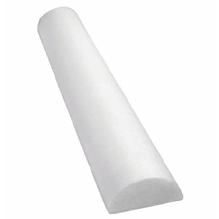 White Foam Rollers long half round