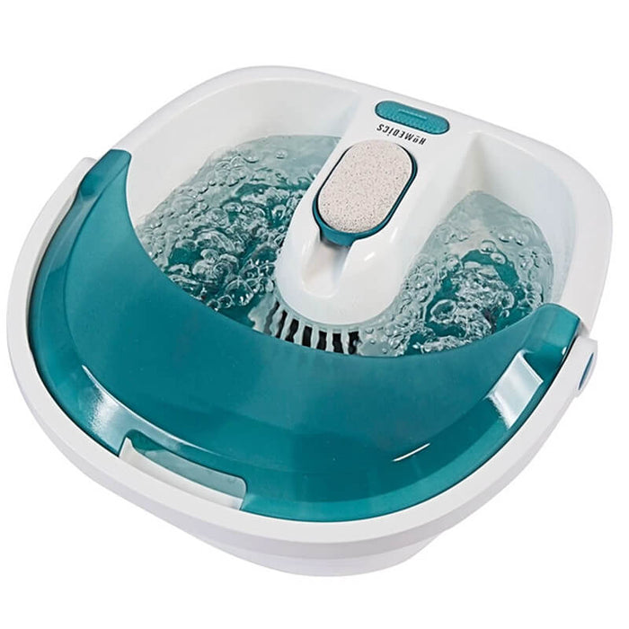 Bubble Spa Elite Footbath with Heat Boost filled with water front
