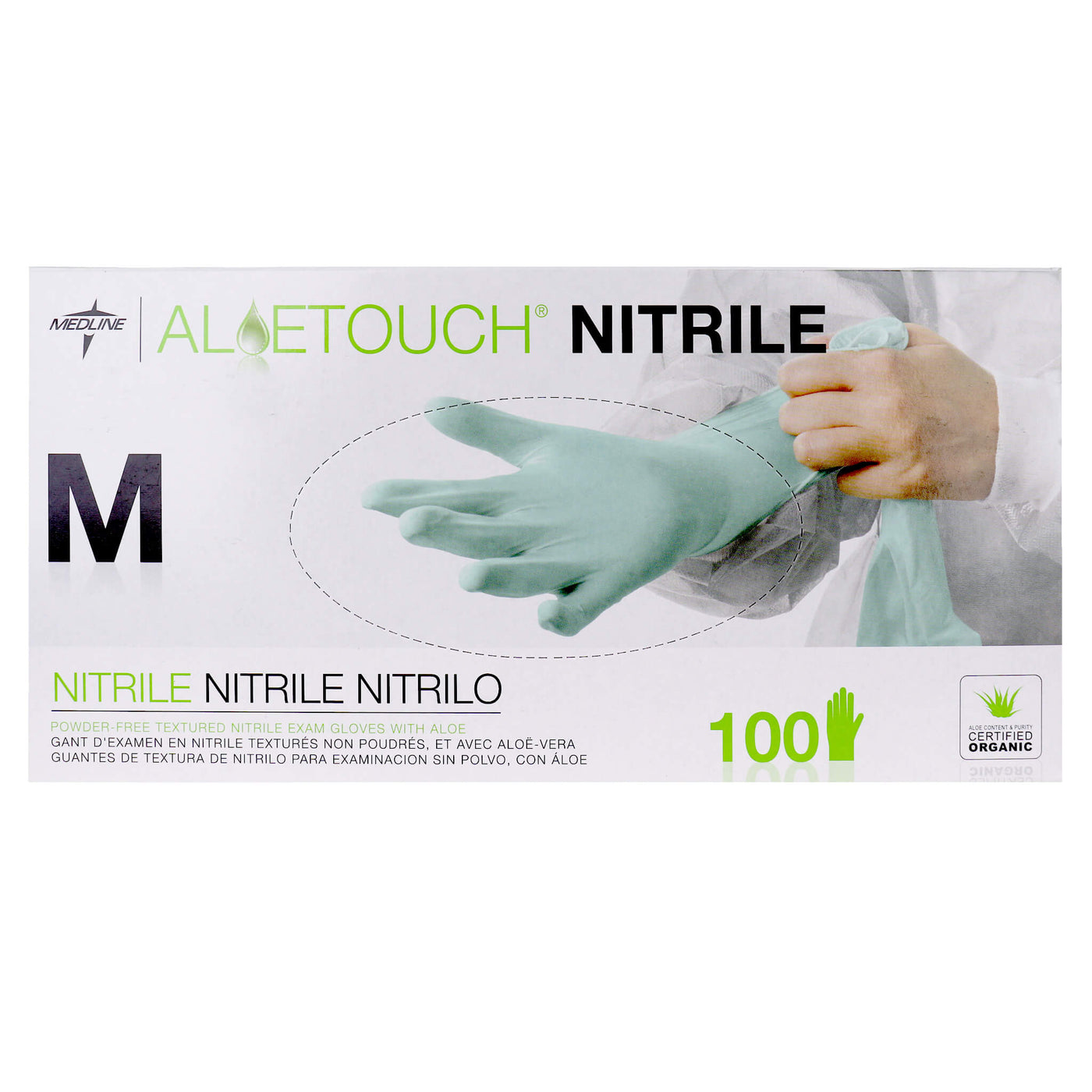 Aloetouch Nitrile Gloves (Powderfree) Box of 100 gloves