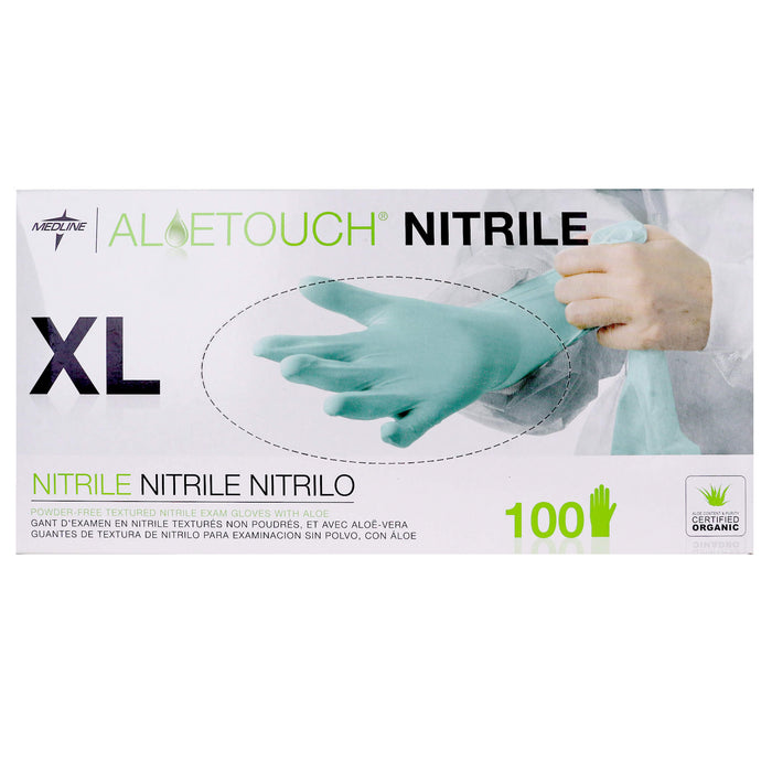Aloetouch Nitrile Powder-free Exam Gloves Extra Large