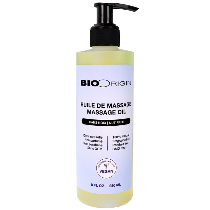 BioOrigin Nut Free Massage Oil 250 Vegan formula