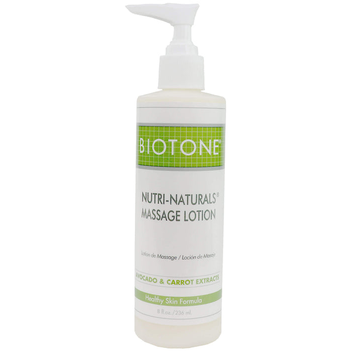 Biotone Nutri Naturals Massage Lotion 8 oz with pump
