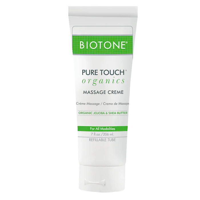 Biotone Pure Touch Organic Massage Creme 7 oz size