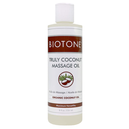 Biotone Truly Coconut Massage Oil with Organic Coconut 8 oz