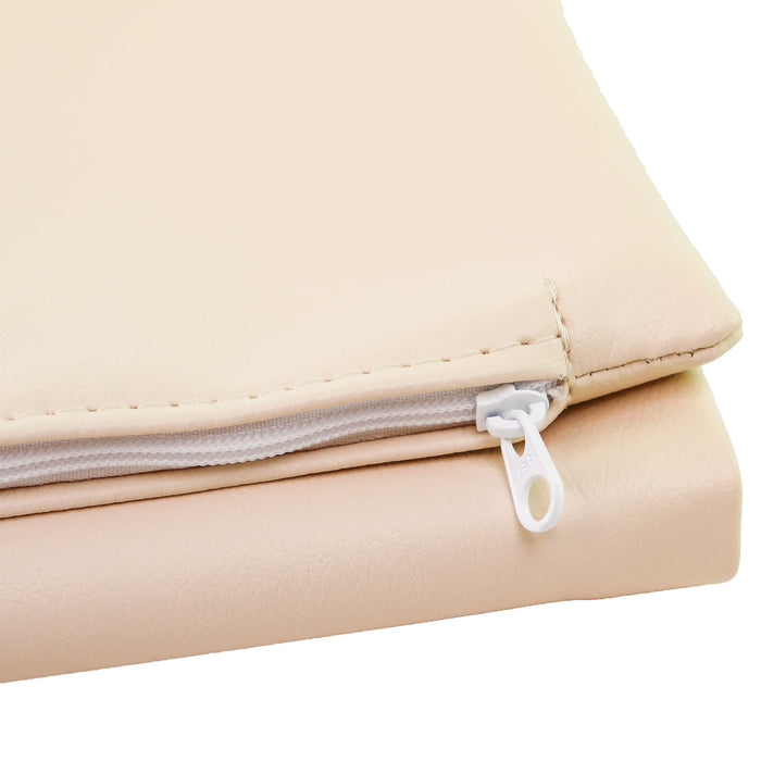 BodyBest Vinyl Protective Heating Pad Cover close up of Zipper and seam