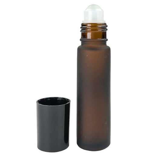 Amber Frosted Roll On Bottles 10ml