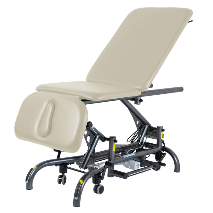 Cardon Treatment Table CCT color Gunmetal Taupa black frame w/legs and wheels