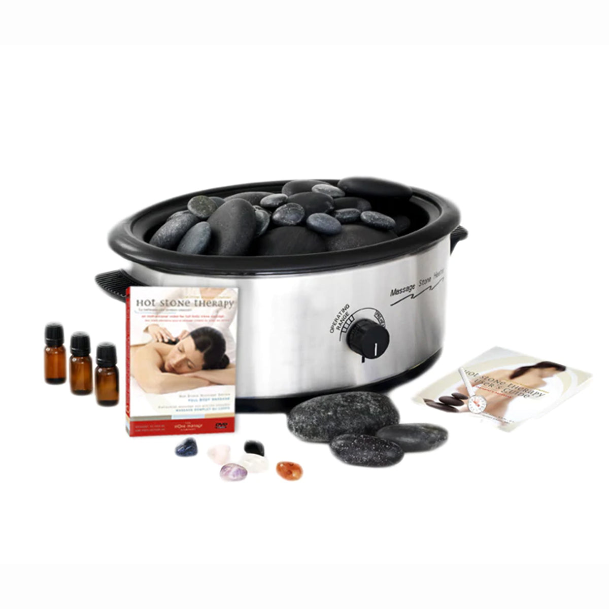 Deluxe Mani/Pedi/Facial Hot Stone Massage Kit for Salons and Spas