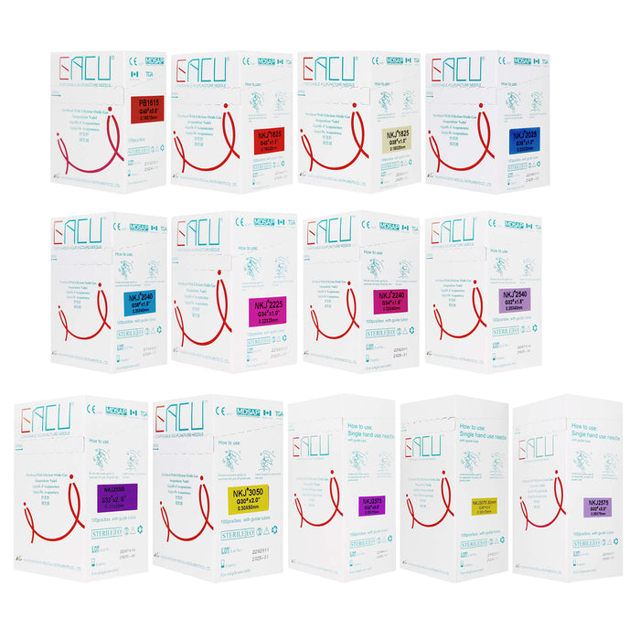 EACU Acupuncture Needles all available sizes