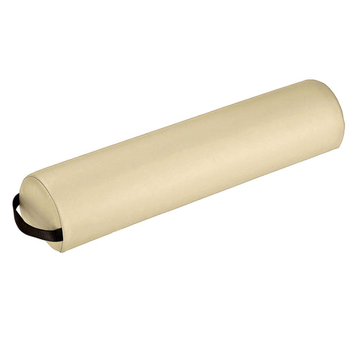Earthlite 6" Three Quarter Round Bolster color Maries Beige full length showing handle