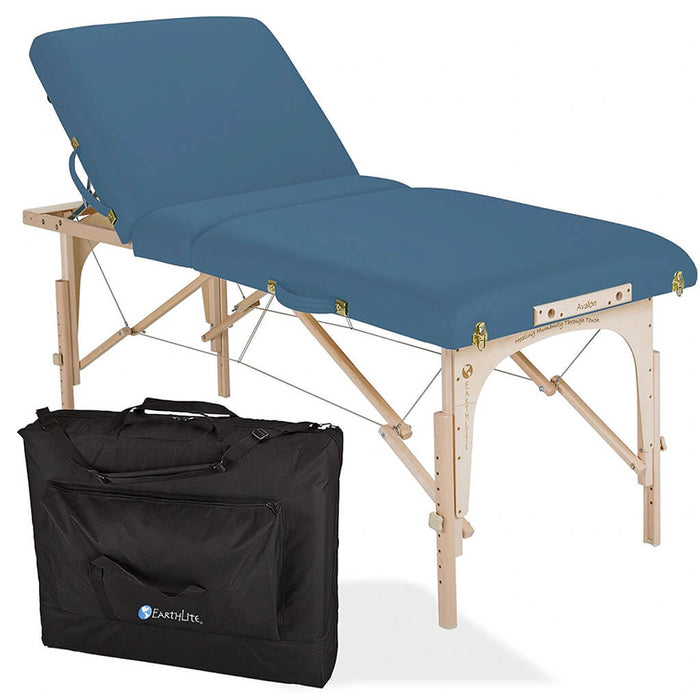 Earthlite Avalon XD Tilt Massage Table Package Blue