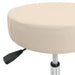 Earthlite Pneumatic Rolling Stool Beige, handle, cylinder and round seat
