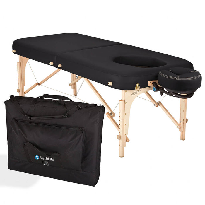 Earthlite Pregnancy Spirit Portable Massage Table Package Black