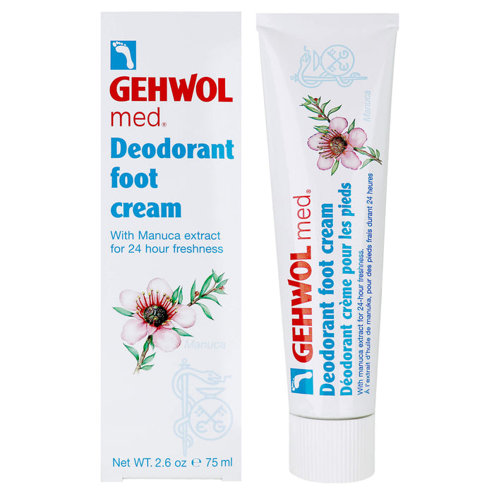Gehwol Foot Cream Deodorant beside product box