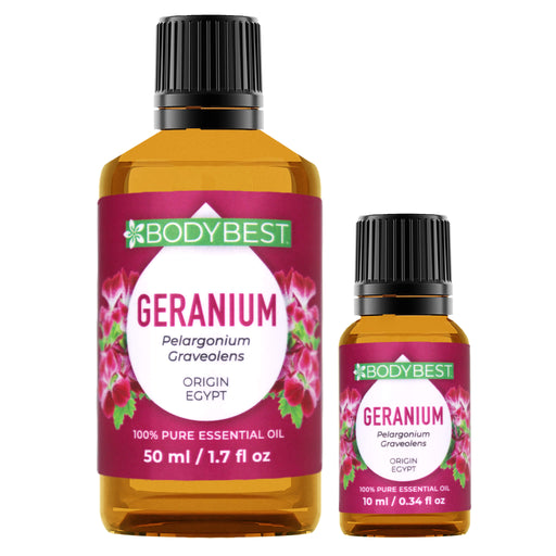 Geranium Essential Oil both sizes