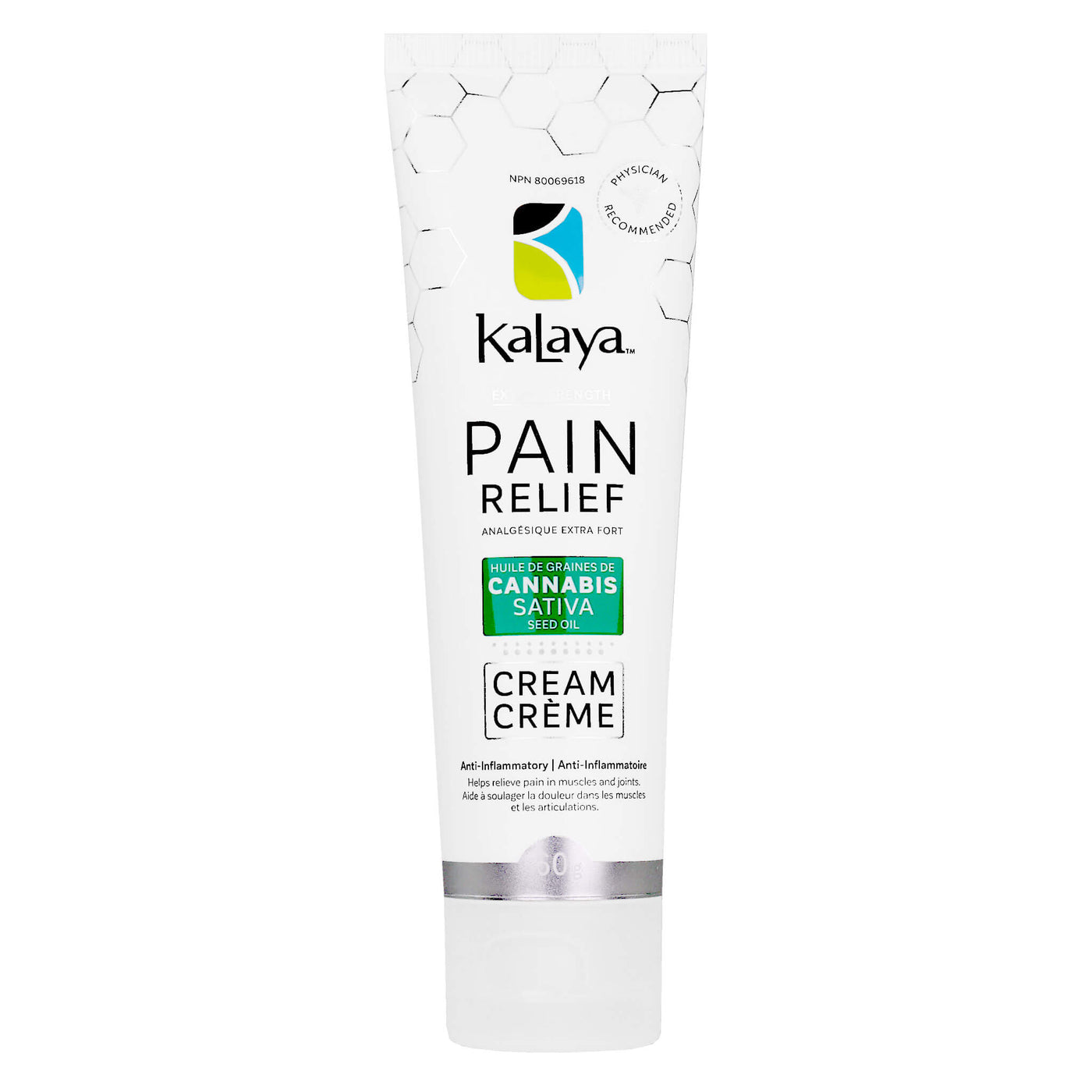 Extra Strength Pain Relief Cream (with Cannabis Sativa Oil)