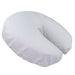Flannel Fitted Face Rest Covers - White side view fitted on crescent pad