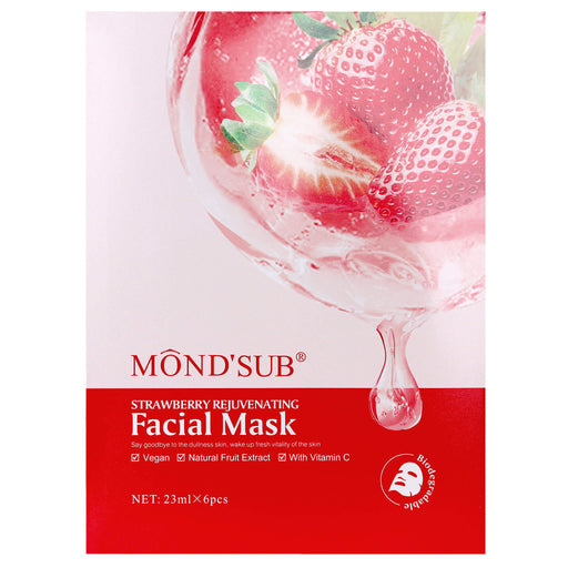 Mond'Sub Vegan Biodegradable Facial Masks - Strawberry packaging