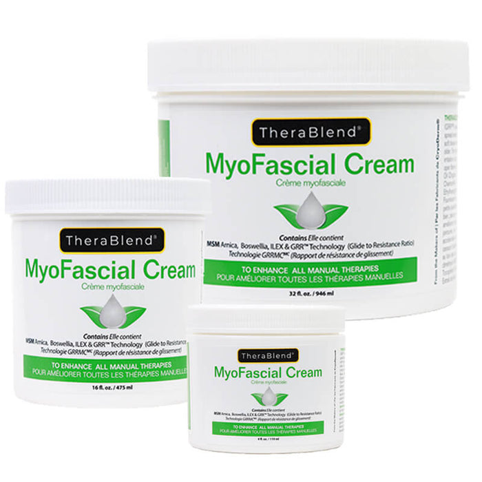TheraBlend Myofascial Cream all sizes