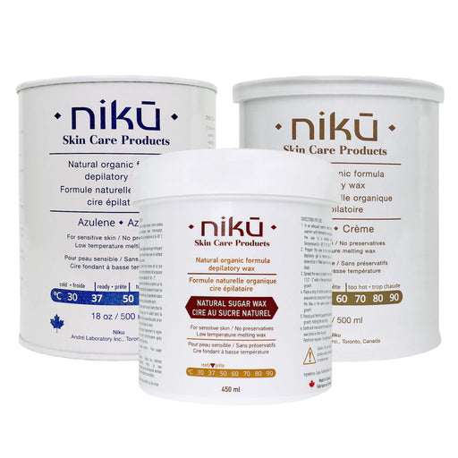 Niku Natural Organic Depilatory Wax 3 jars