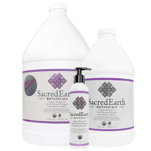 SacredEarth Certified Organic Massage Gel all sizes