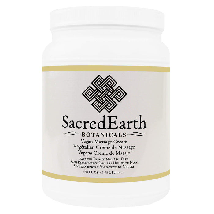 SacredEarth Vegan Massage Cream 128 oz / 1 gl 