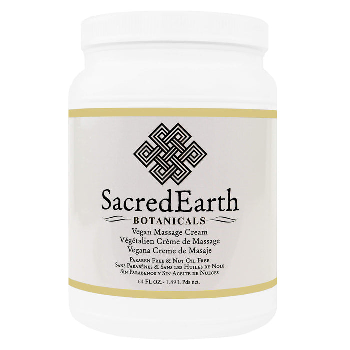 SacredEarth Vegan Massage Cream 64 oz jar