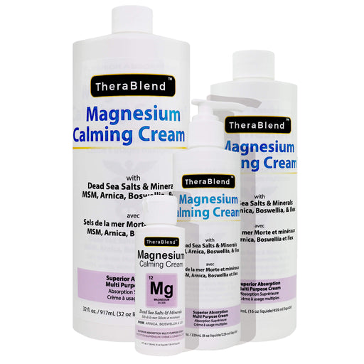 TheraBlend Magnesium Calming Cream all available sizes