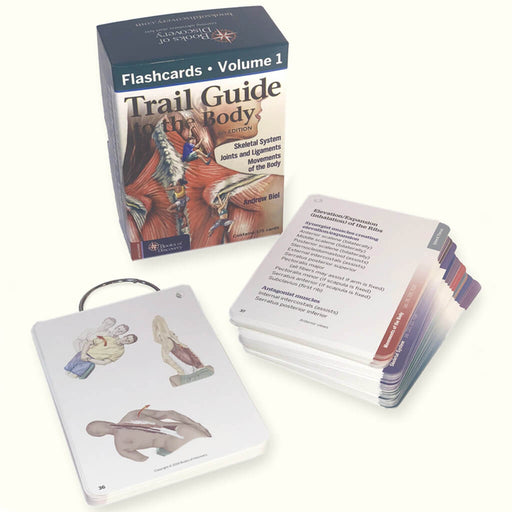 Trail Guide to the Body Flash Cards Vol 1- 6th Edition cards out of box on ring