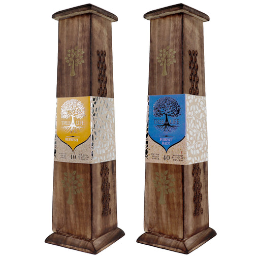 Tree of Life Incense Tower available fragances