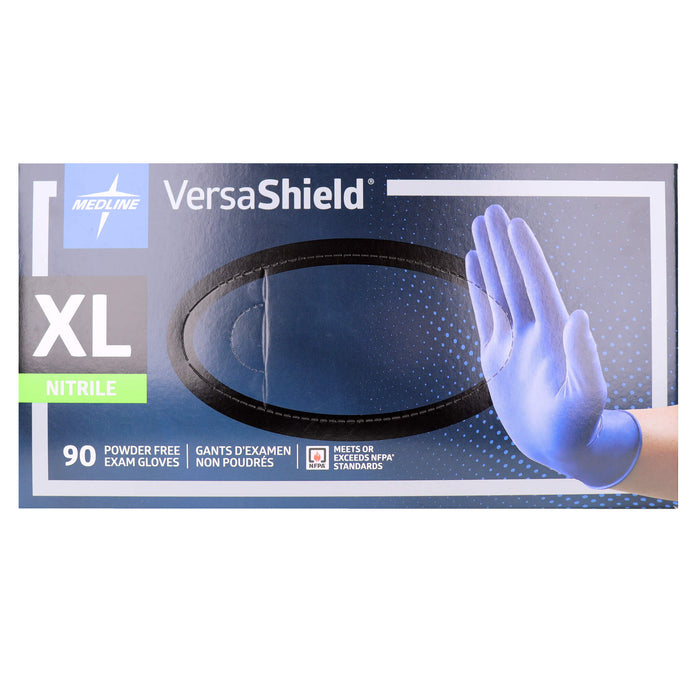 VersaShield Powder-Free Nitrile Exam Gloves Extra Large