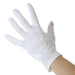 White Cotton Moisturizing Gloves back of hand