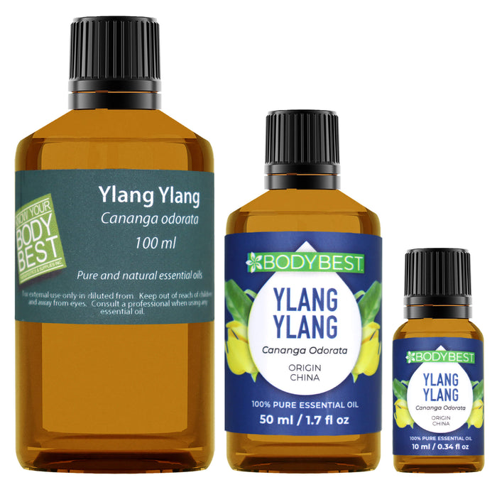 BodyBest Ylang Ylang Essential Oil 3 available sizes