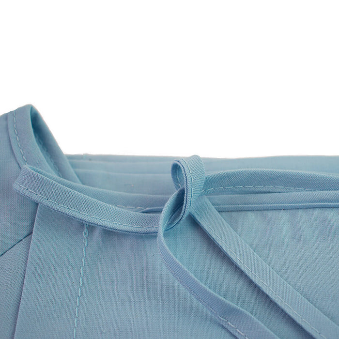 Patient Gown with Round Neck close up of tie string