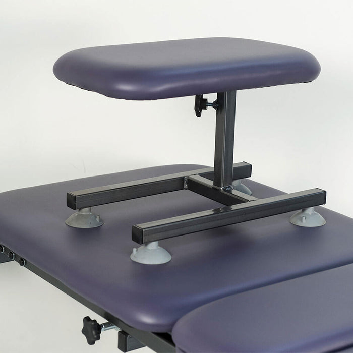Cardon Traction Treatment Table (TTT) suction support on stool