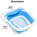 Compact Pro Spa Collapsible Footbath dimensions