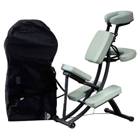 Oakworks Portal Pro Chair Carry Case showing with chair