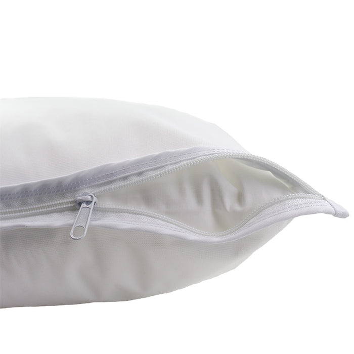 BodyBest Premium Barrier Pillow Protectors 20 x 26 zipper close up