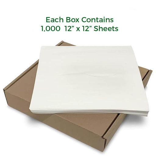 Headrest Paper Tissue Sheets – Tissue Paper Squares for Chiropractic Exam Table or Massage Table – White – 12-Inch x 12-Inch – with Nose Slit (1,000 per Box)