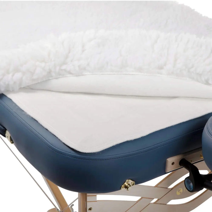Earthlite DLX Digital Massage Table Warmer lifted from corner of table