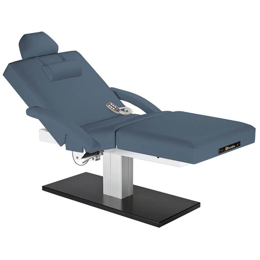 Earthlite Everest™ Spa Pedestal Electric Lift Electric Salon Top Spa Table Mystic Blue & accessories